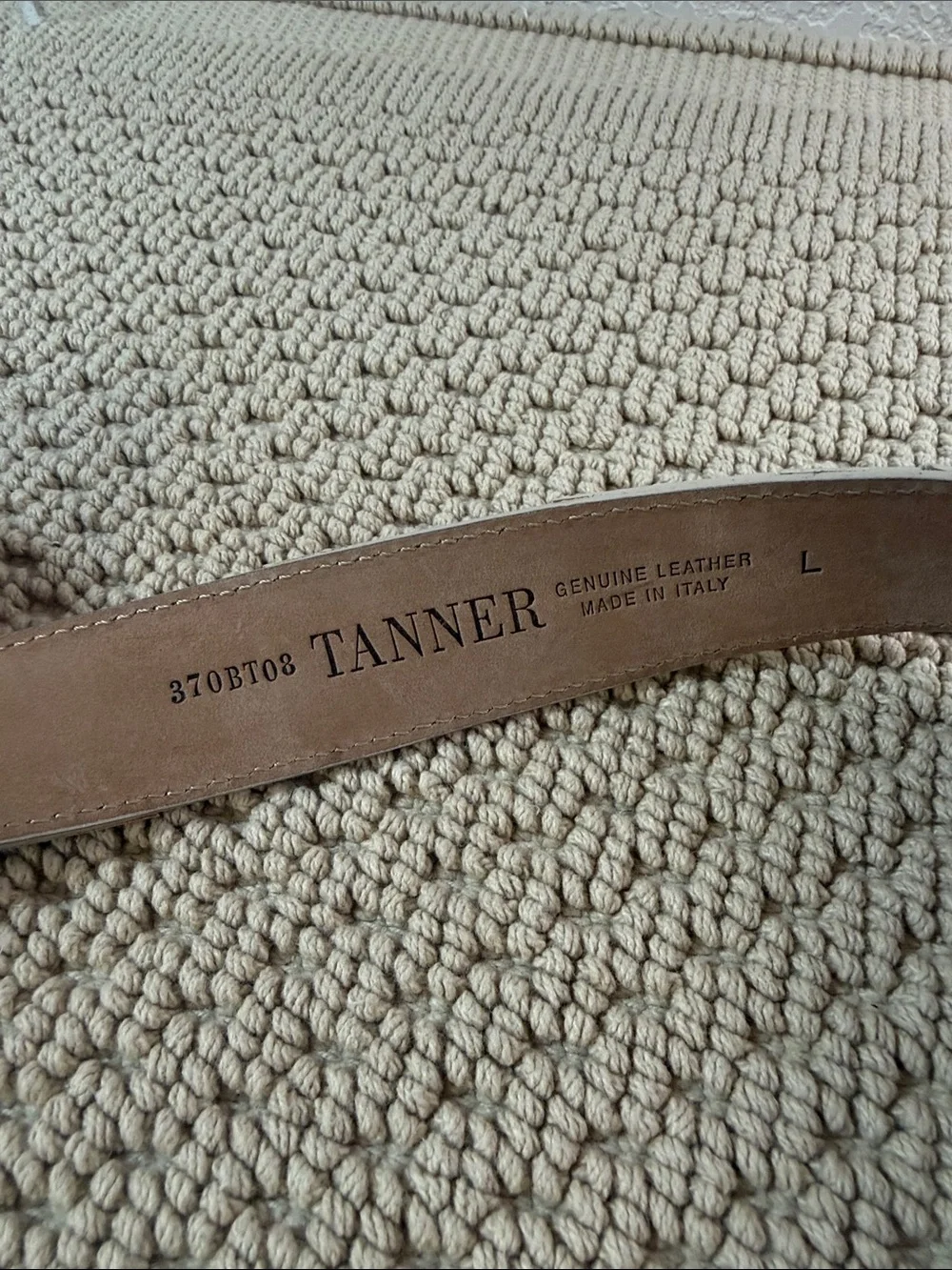 Tanner Italy Genuine Leather Patchwork Snake Print Belt